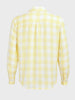Men's Yellow Relaxed Fit Checked Casual Shirt