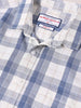 Men's Blue Relaxed Fit Checked Casual Shirt