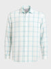Men's White Relaxed Fit Checked Casual Shirt
