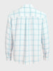 Men's White Relaxed Fit Checked Casual Shirt