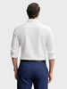 Men's White Slim Fit Textured Party Wear Shirt