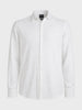Men's White Slim Fit Textured Party Wear Shirt