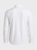 Men's White Slim Fit Textured Party Wear Shirt