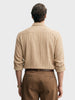 Men's Beige Slim Fit Textured Party Wear Shirt