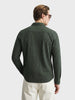 Men's Green Slim Fit Solid Party Wear Shirt