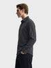 Men's Grey Slim Fit Solid Party Wear Shirt