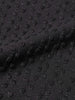 Men's Black Slim Fit Textured Party Wear Shirt