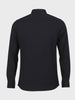 Men's Black Regular Fit Textured Party Wear Shirt
