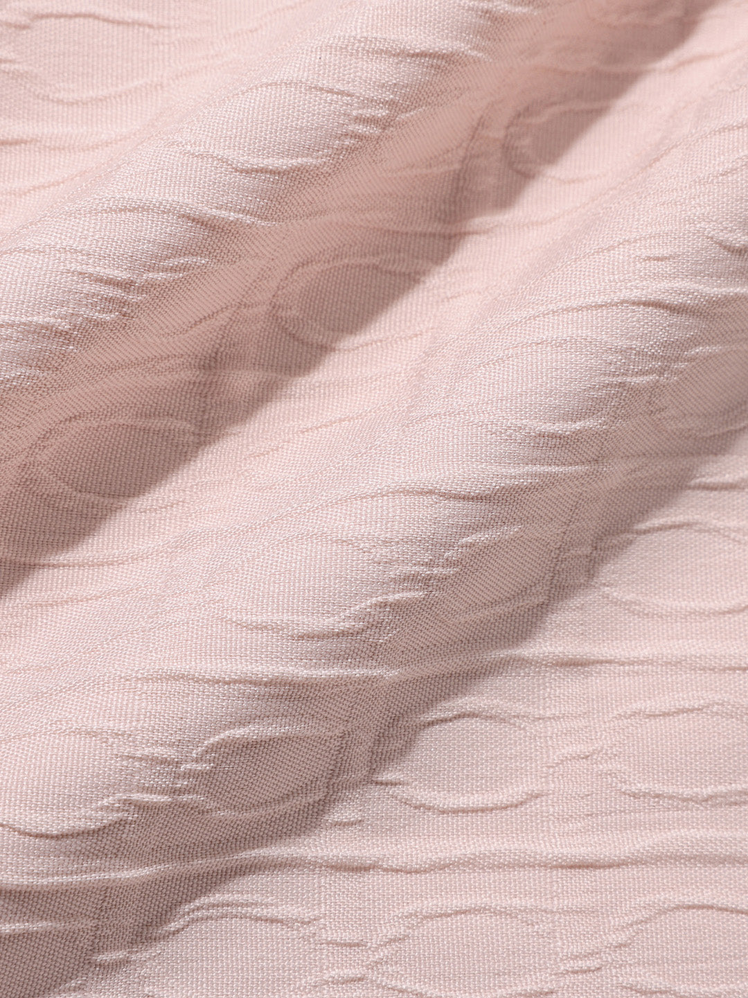 Men's Pink Regular Fit Textured Party Wear Shirt