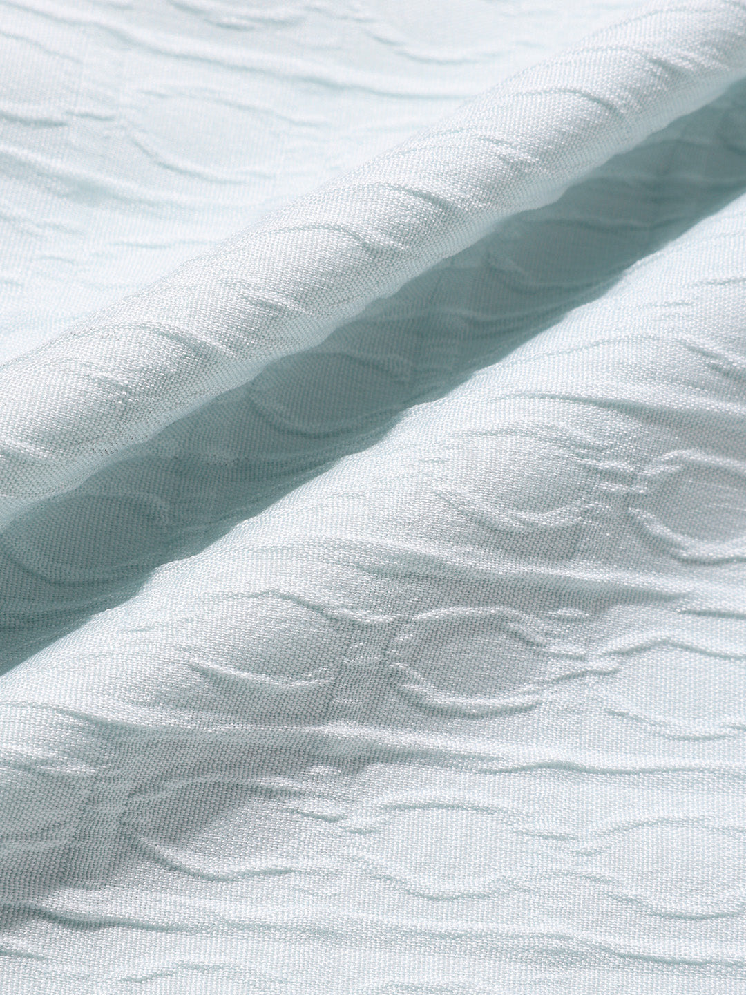 Men's Blue Regular Fit Textured Party Wear Shirt