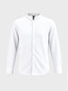 Men's White Slim Fit Textured Party Wear Shirt