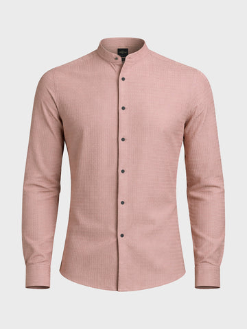 Men's Purple Slim Fit Textured Party Wear Shirt