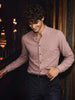 Men's Purple Slim Fit Textured Party Wear Shirt