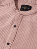 Men's Purple Slim Fit Textured Party Wear Shirt