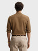 Men's Olive Slim Fit Textured Party Wear Shirt