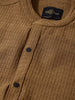 Men's Olive Slim Fit Textured Party Wear Shirt
