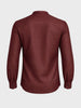 Men's Maroon Slim Fit Textured Party Wear Shirt