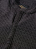 Men's Black Slim Fit Textured Party Wear Shirt
