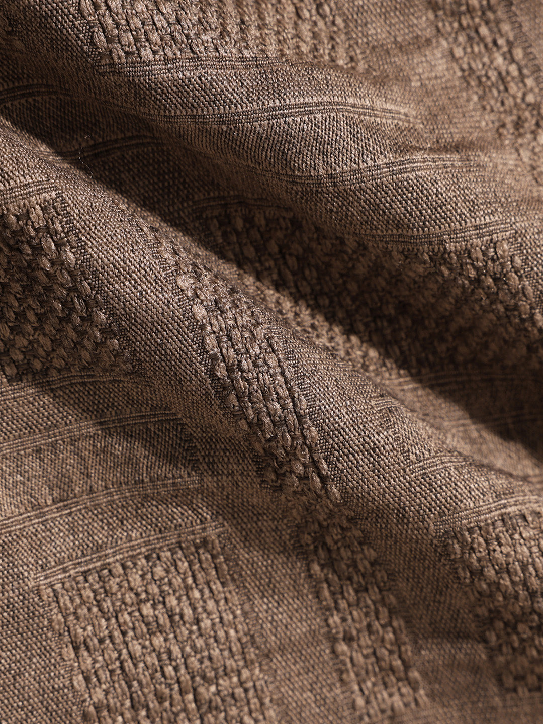 Men's Green Boxy Fit Textured Resort Wear Shirt