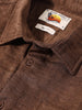 Men's Brown Boxy Fit Textured Resort Wear Shirt