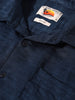 Men's Blue Boxy Fit Textured Resort Wear Shirt