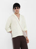 Men's Cream Relaxed Fit Resort Wear Shirt