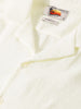 Men's Cream Relaxed Fit Resort Wear Shirt