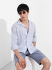 Men's Purple Relaxed Fit Resort Wear Shirt