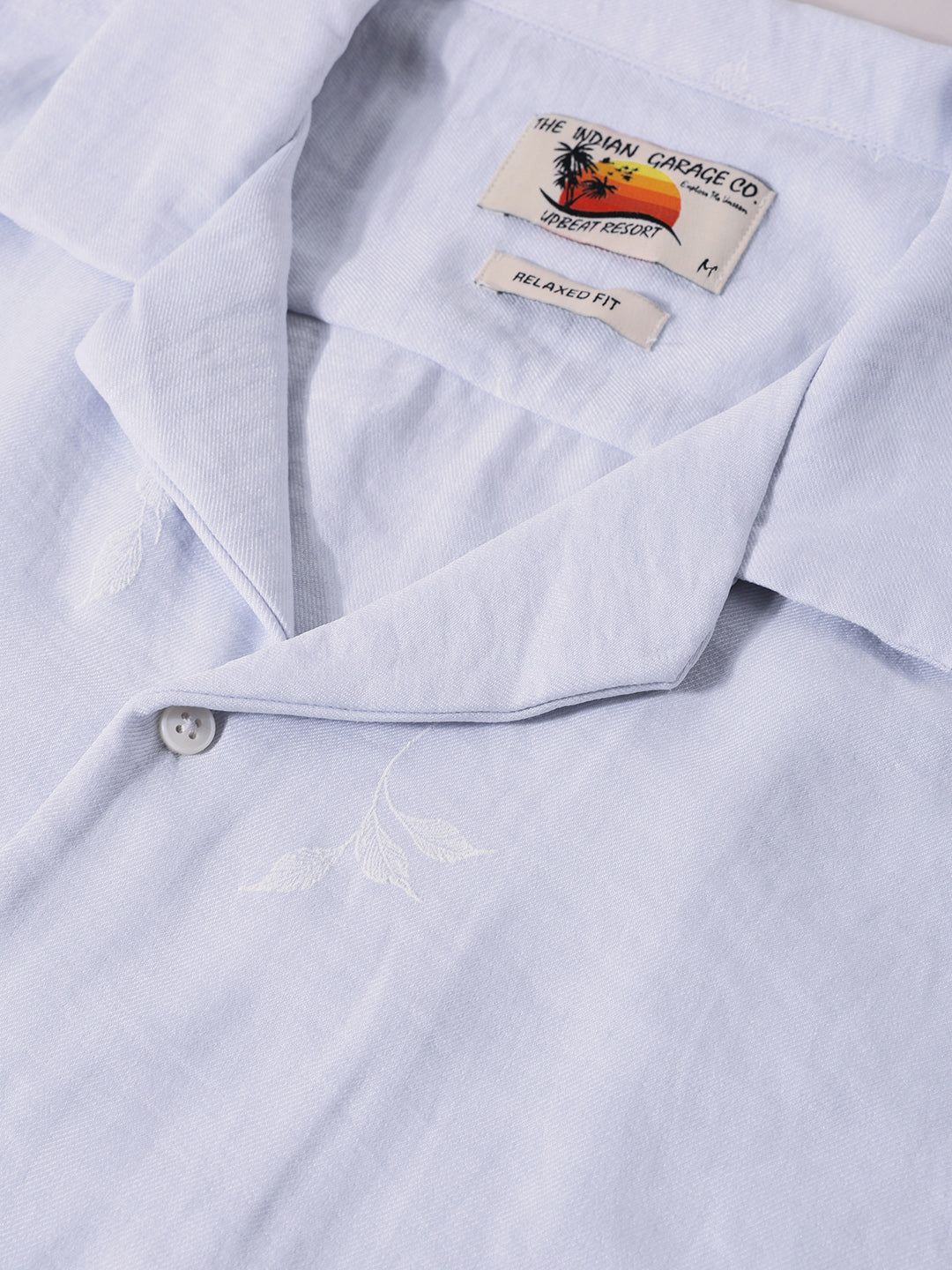 Men's Purple Relaxed Fit Resort Wear Shirt