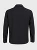 Men's Black Relaxed Fit  Embroided Casual Shirt
