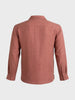 Men's Rust Relaxed Fit Embroidered Casual Shirt