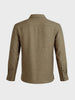 Men's Olive Relaxed Fit Embroidered Casual Shirt