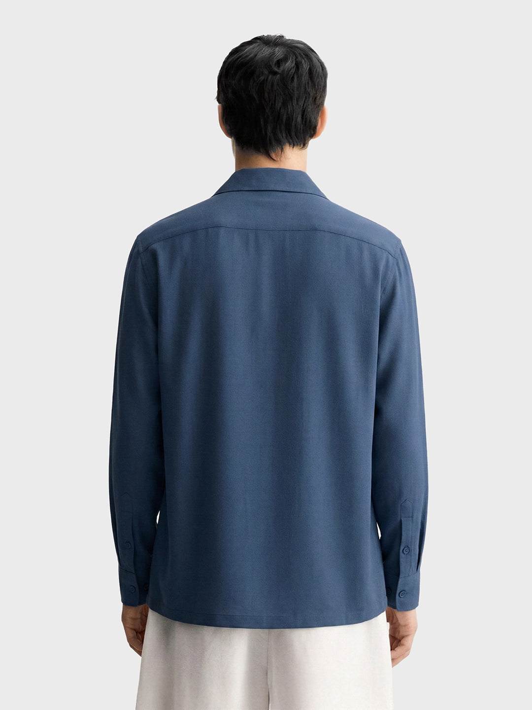 Men's Blue Relaxed Fit Printed Casual Shirt