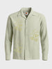 Men's Green Relaxed Fit Printed Casual Shirt