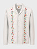 Men's White Relaxed Fit Printed Casual Shirt