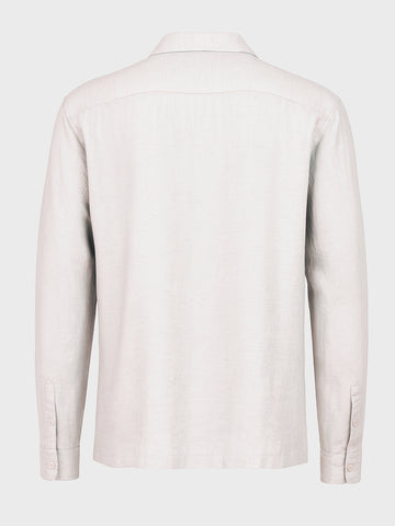 Men's White Relaxed Fit Printed Casual Shirt