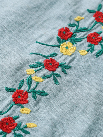 Men's Blue Relaxed Fit Printed Casual Shirt