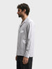 Men's Grey Relaxed Fit Embroidered Casual Shirt