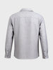 Men's Grey Relaxed Fit Embroidered Casual Shirt
