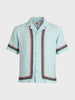 Men's Green Relaxed Fit Embroidered Casual Shirt