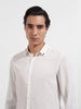 Men's White Slim Fit Solid Party Wear Shirt