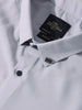 Men's Grey Slim Fit Party Wear Solid Shirt
