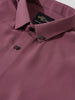 Men's Purple Slim Fit Party Wear Solid Shirt