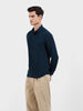 Men's Teal Slim Fit Party Wear Solid Shirt