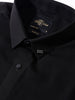 Men's Black Slim Fit Solid Party Wear Shirt