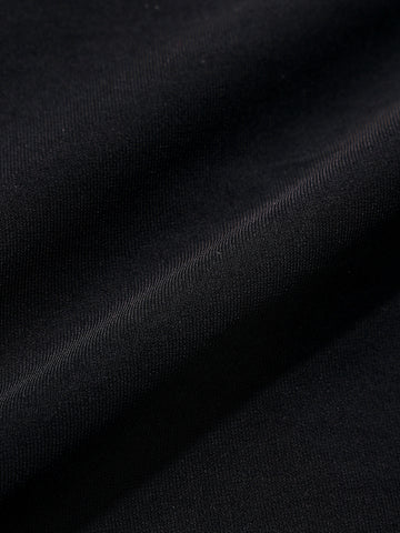Men's Black Slim Fit Solid Party Wear Shirt