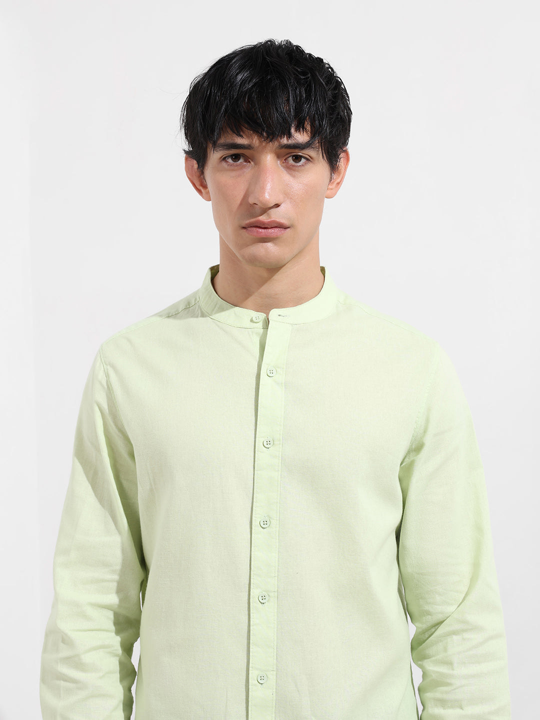 Men's Green Regular Fit Casual Shirt