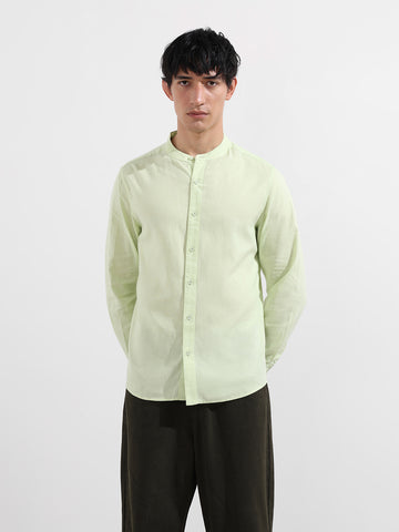 Men's Green Regular Fit Casual Shirt