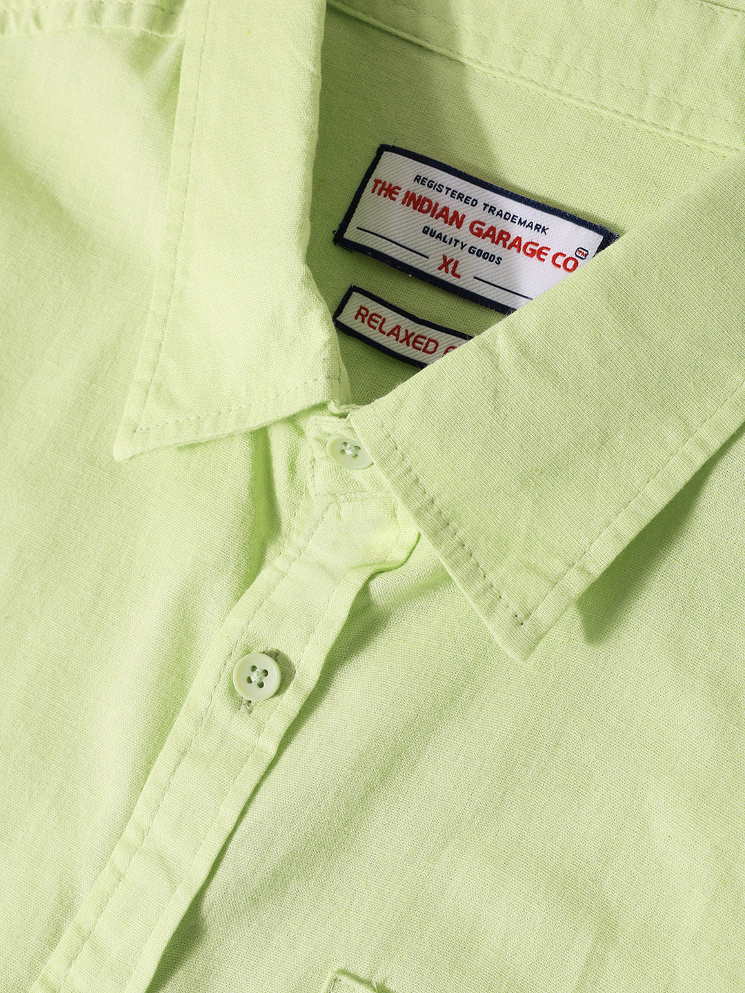 Men's Green Relaxed Fit Casual Shirt