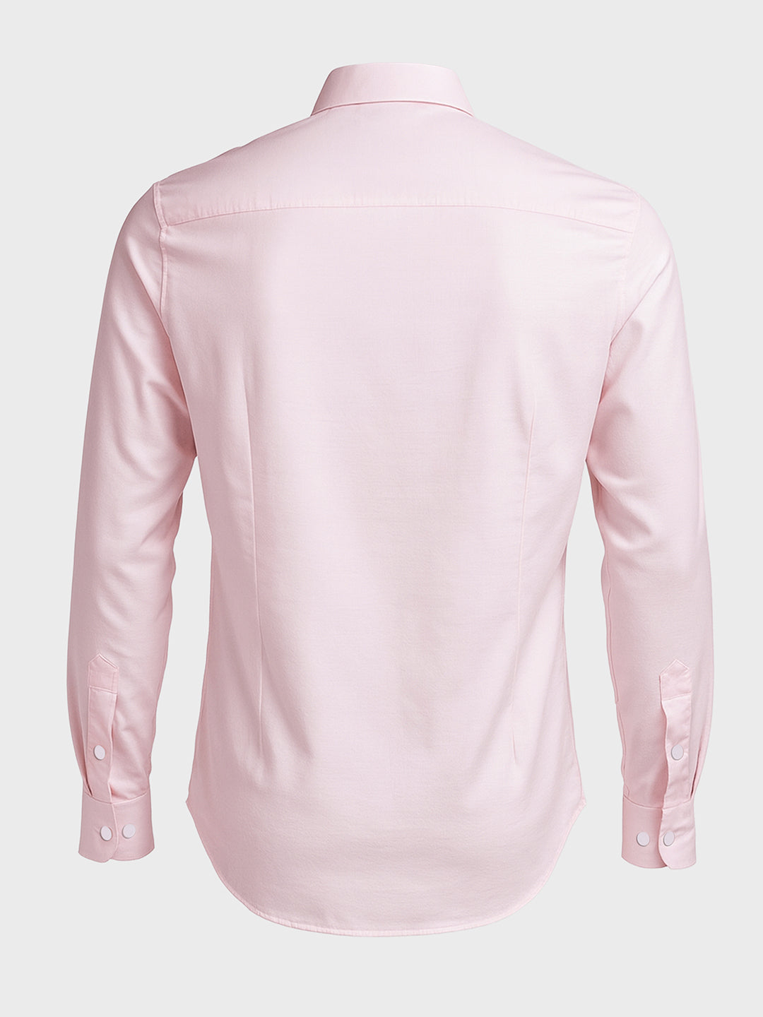 Men's Pink Slim Fit Party Wear Solid Shirt